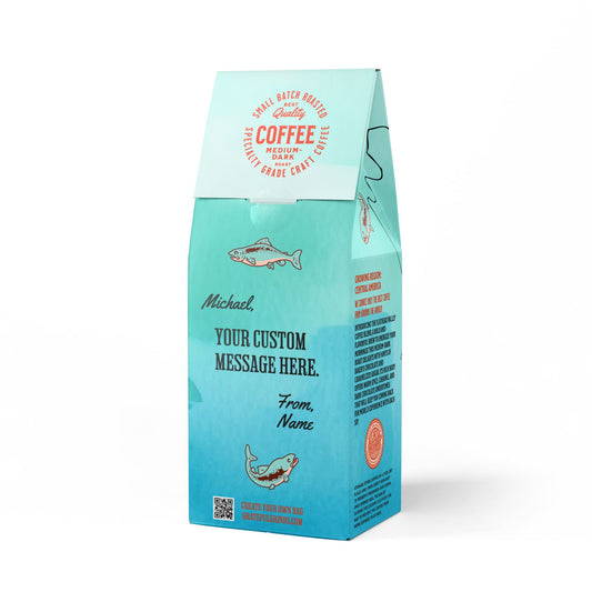 Personalized Flathead Valley Coffee Blend For The Fisherman (Medium-Dark Roast)