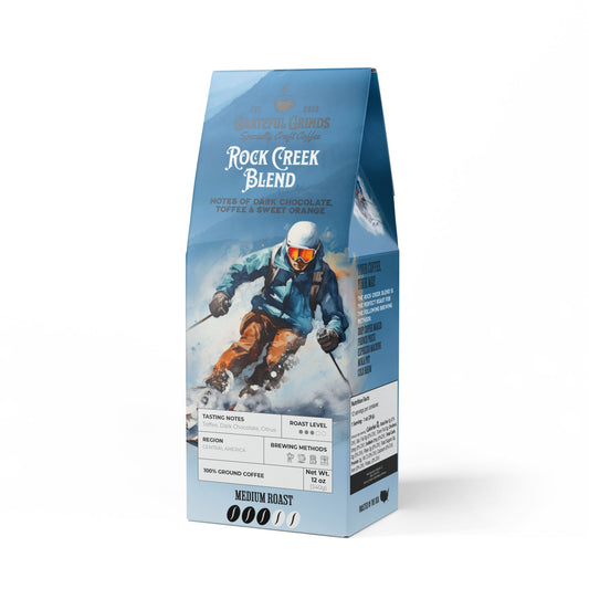 Signature Rock Creek Coffee Blend Skiing Design (Medium Roast)