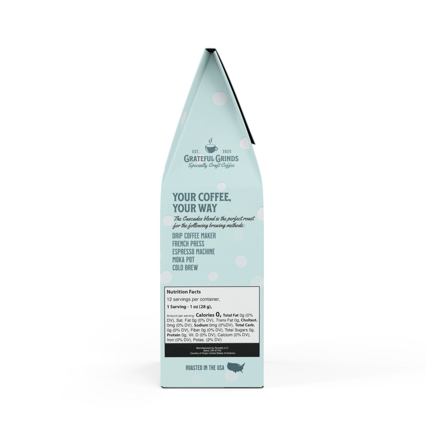 Personalized Cascades Coffee Blend For The Mom (Medium-Dark Roast)