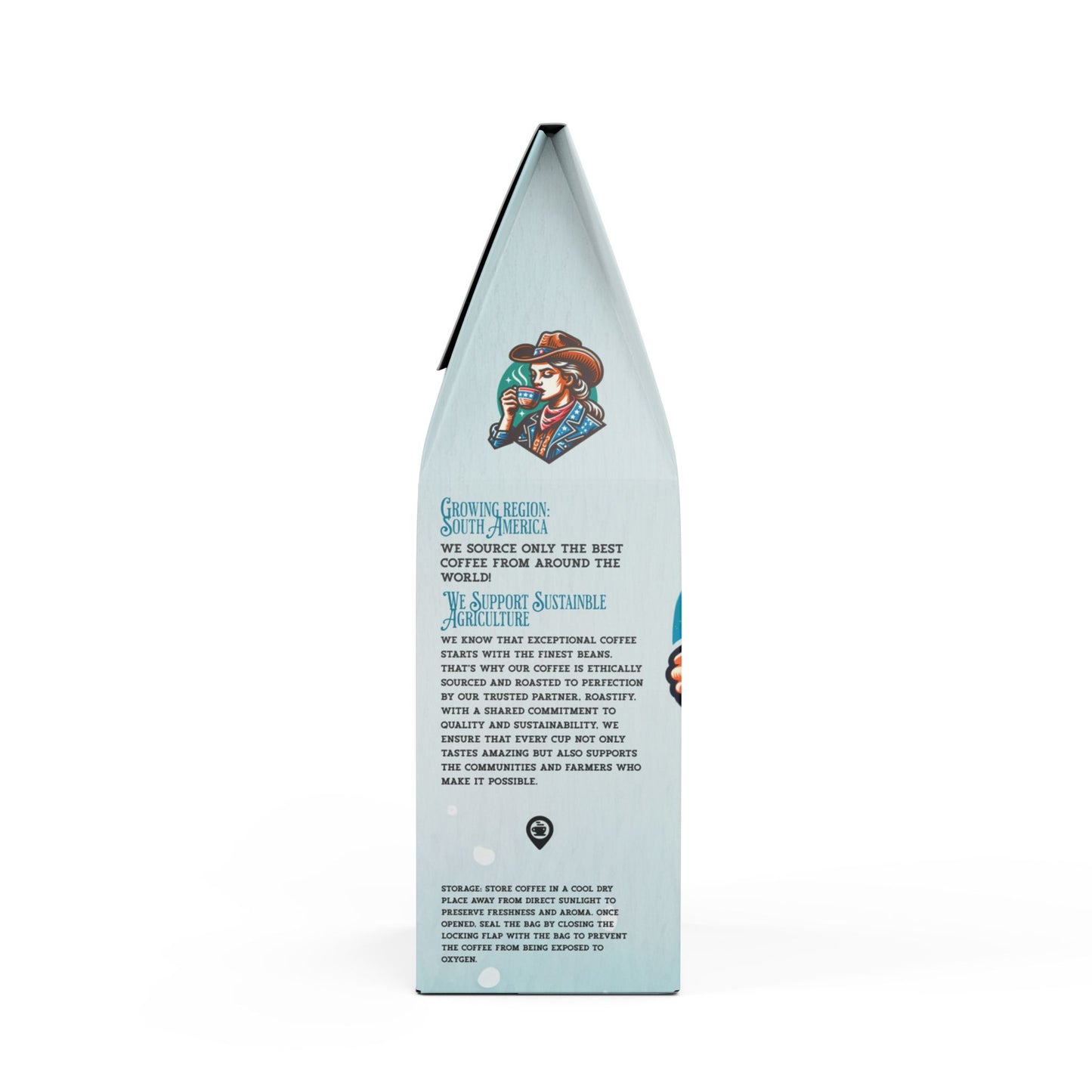 ignature Colombia Single Origin Coffee Cowgirl Design (Light-Medium Roast)