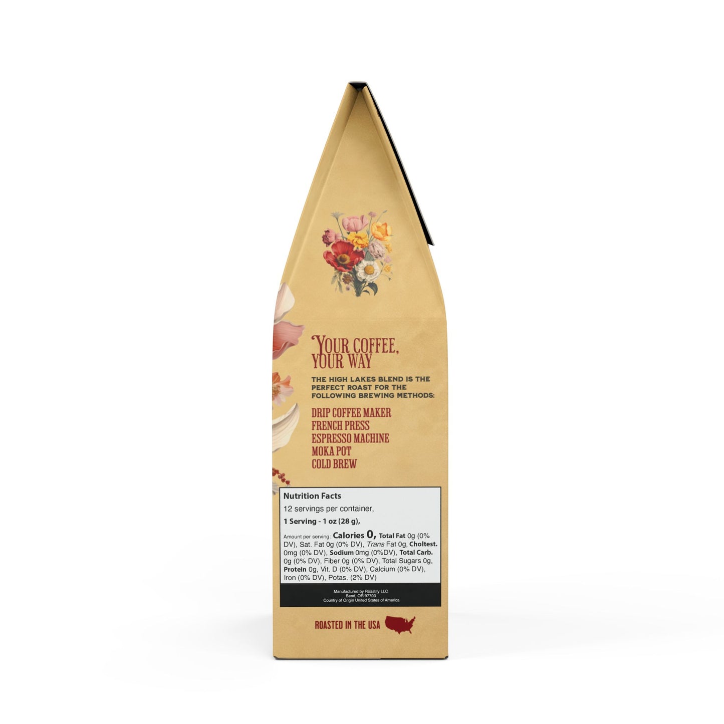 Signature High Lakes Coffee Blend Wildflower Design (Light Roast)