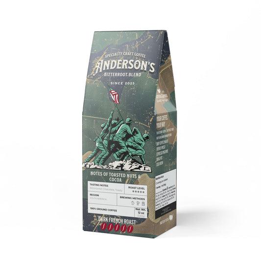 Personalized Bitterroot Coffee Blend For The Veteran (Dark French Roast)