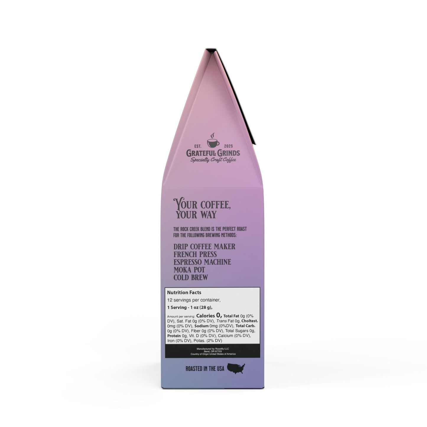 Personalized Rock Creek Coffee Blend Italy Design (Medium Roast)