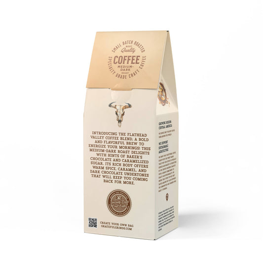 Flathead Valley Coffee Blend Cowboy Design (Medium-Dark Roast)