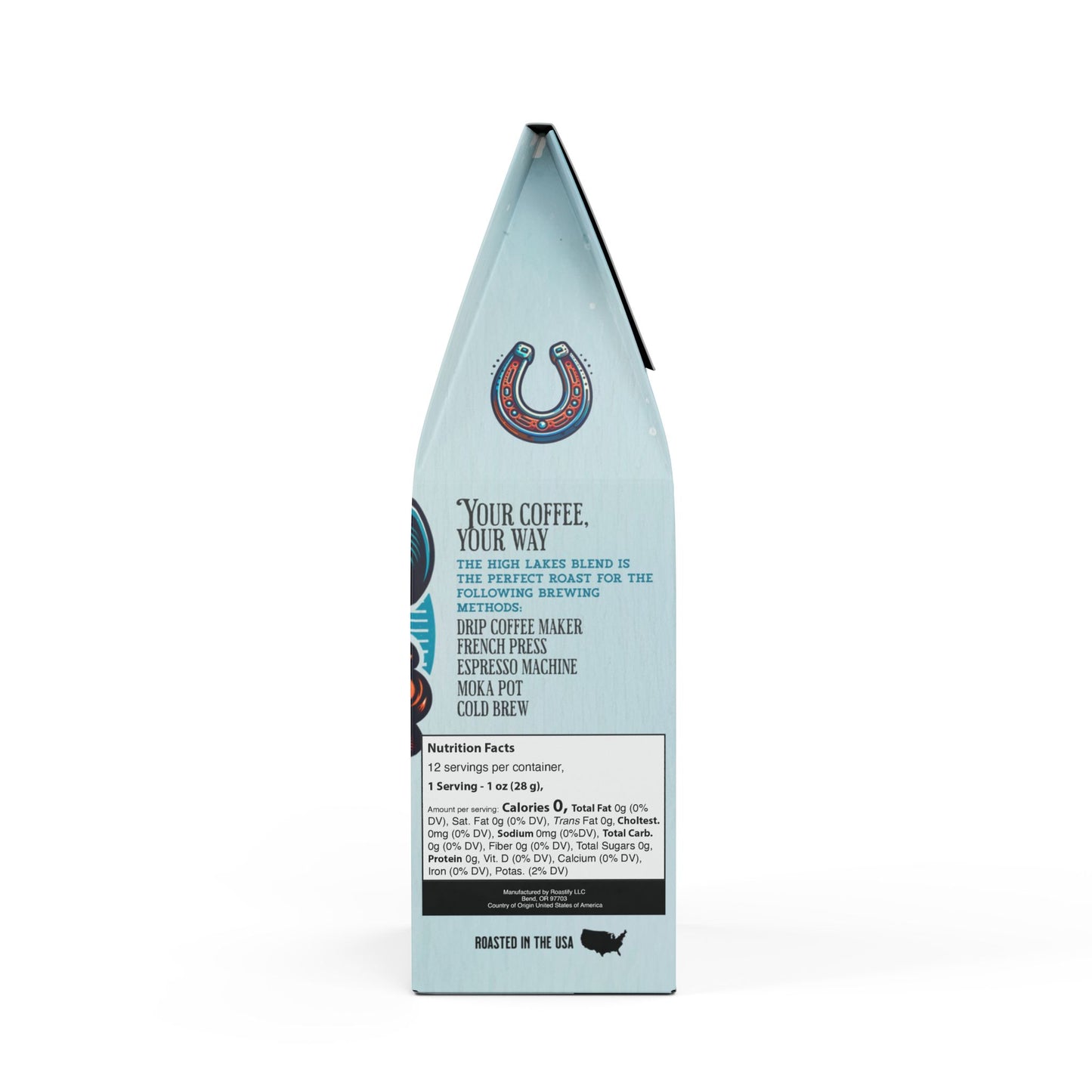 Signature High Lakes Coffee Blend Cowgirl Design (Light Roast)