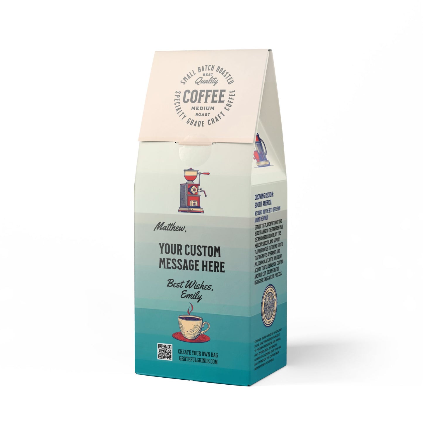 Trapper Peak Decaf Coffee Blend For The Coffee Enthusiast (Medium Roast)