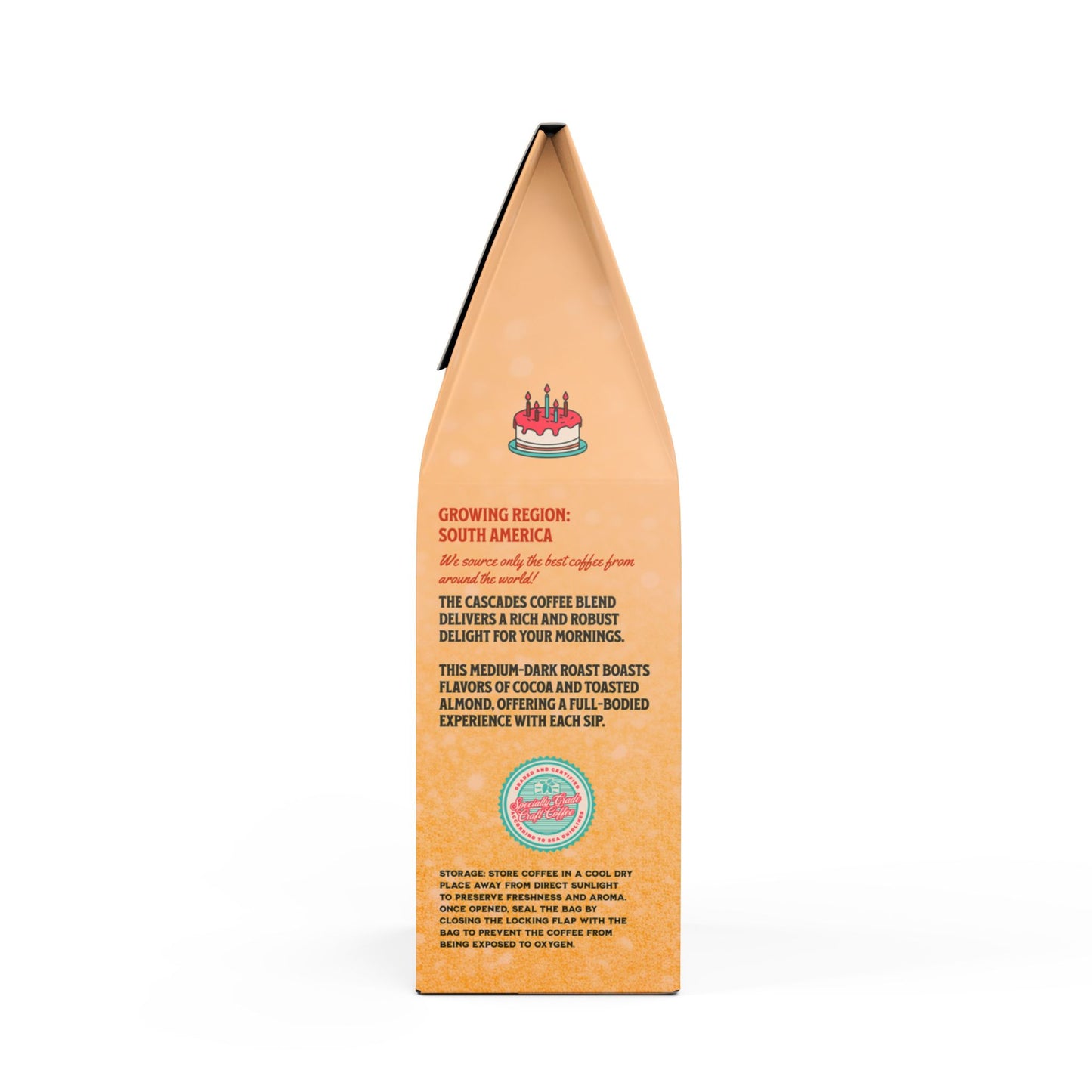 Custom Photo Birthday Cascades Coffee Blend (Medium-Dark Roast)