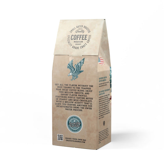 Signature Trapper Peak Decaf Coffee Blend Patriotic Design (Medium Roast)