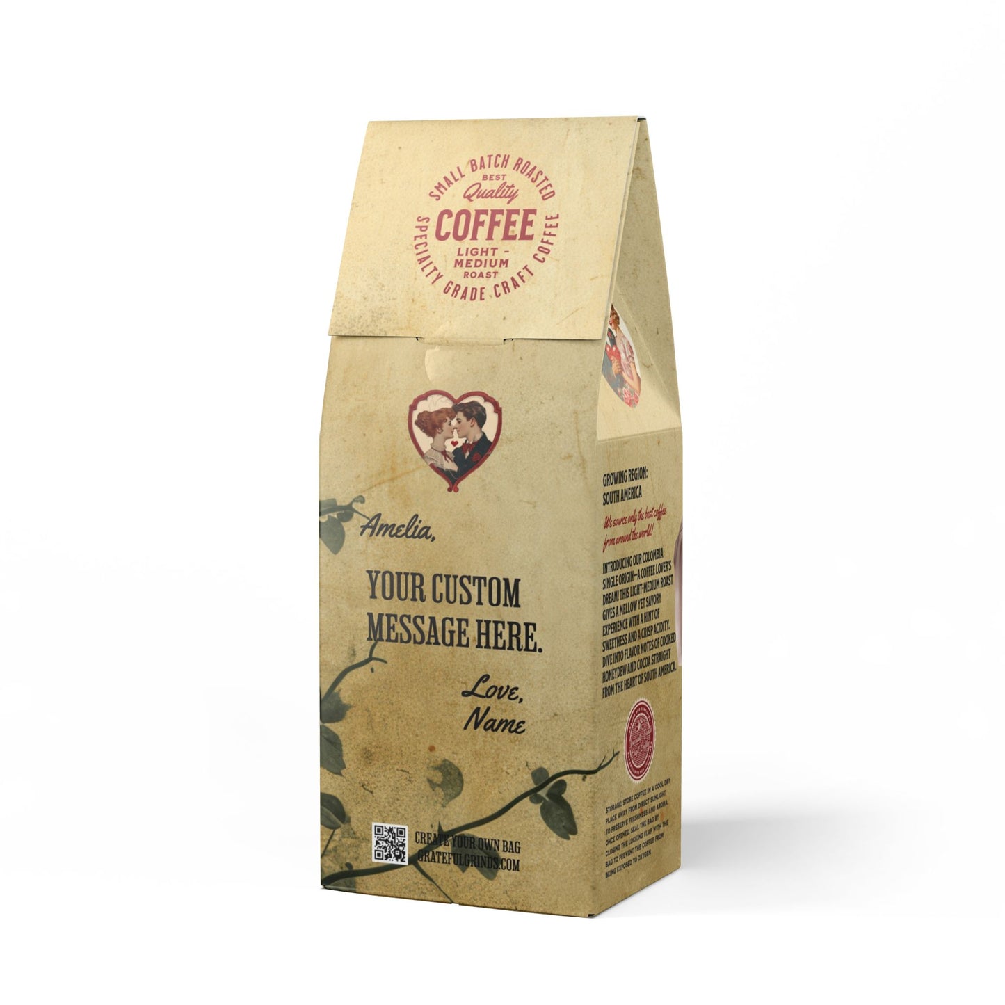 Personalized Colombia Single Origin For The Romantic (Light-Medium Roast)