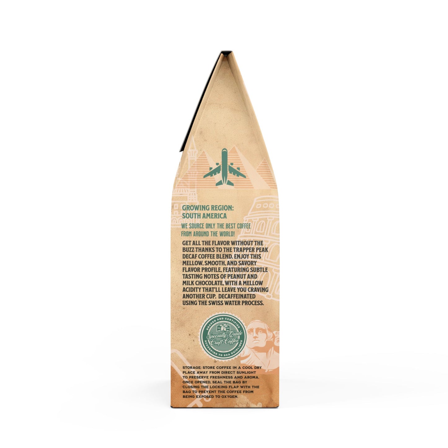 Trapper Peak Decaf Coffee Blend For The Traveler (Medium Roast)