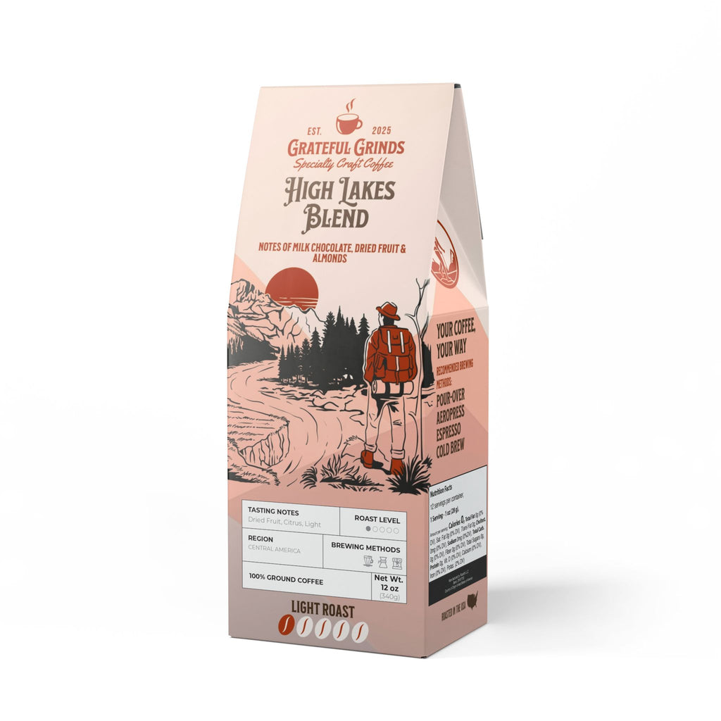 Signature High Lakes Coffee Blend  - Hiking Design (Light Roast)