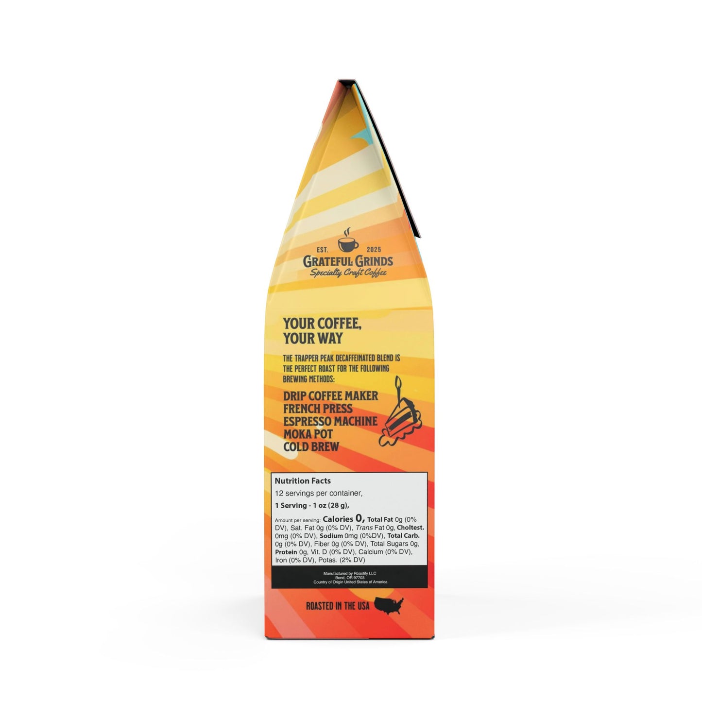 Custom Photo Birthday Trapper Peak Decaf Coffee Blend (Medium Roast)