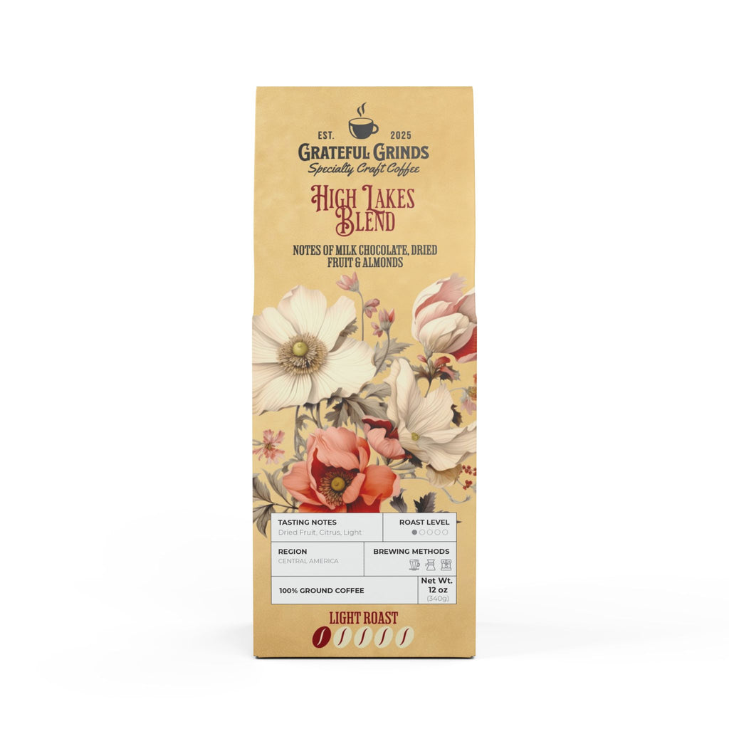 Signature High Lakes Coffee Blend  - Floral Design (Light Roast)