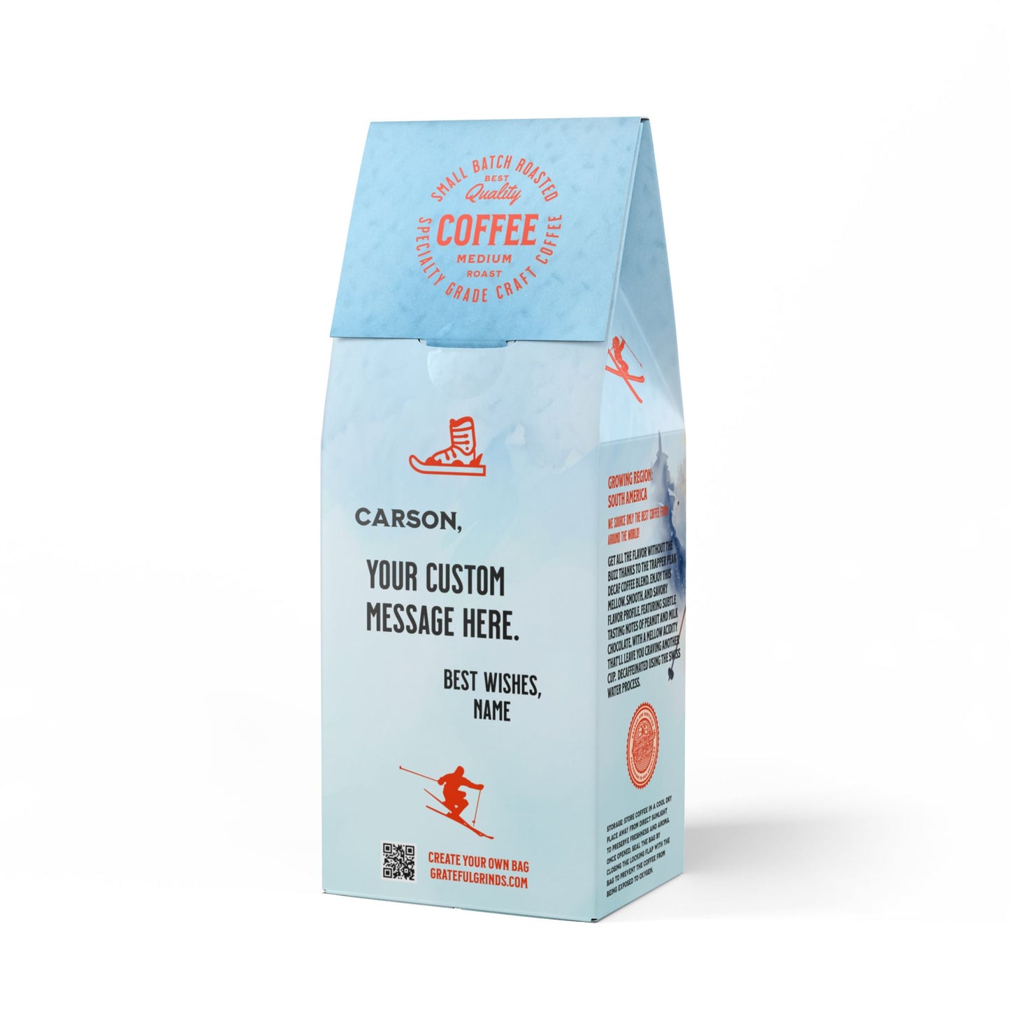 Trapper Peak Decaf Coffee Blend For The Skiier (Medium Roast)