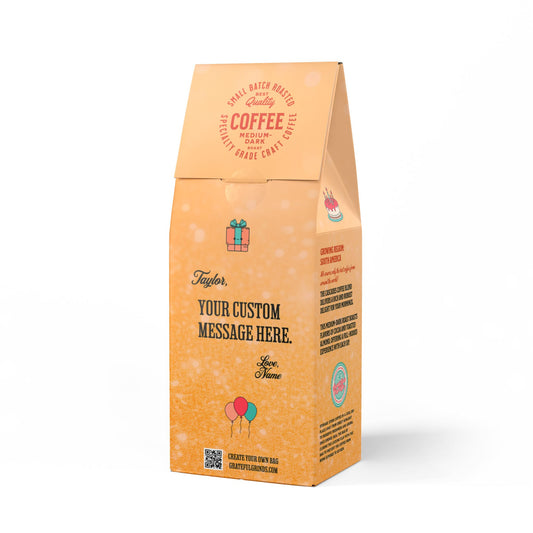 Custom Photo Birthday Cascades Coffee Blend (Medium-Dark Roast)