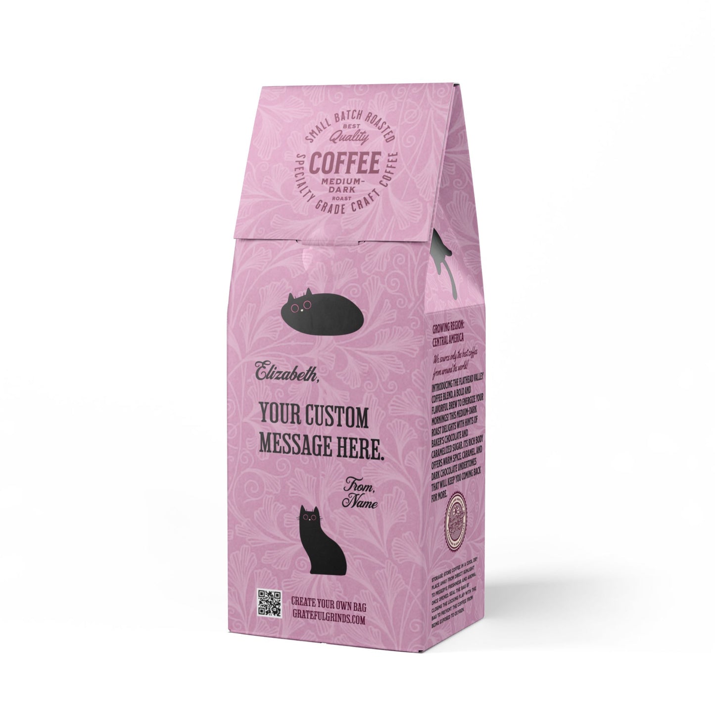 Personalized Flathead Valley For The Cat Lover (Medium-Dark Roast)