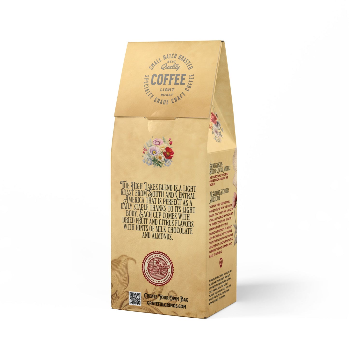 Signature High Lakes Coffee Blend Wildflower Design (Light Roast)