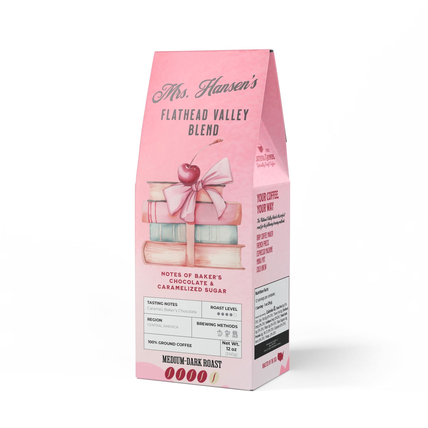 Personalized Flathead Valley For The Teacher (Medium-Dark Roast)