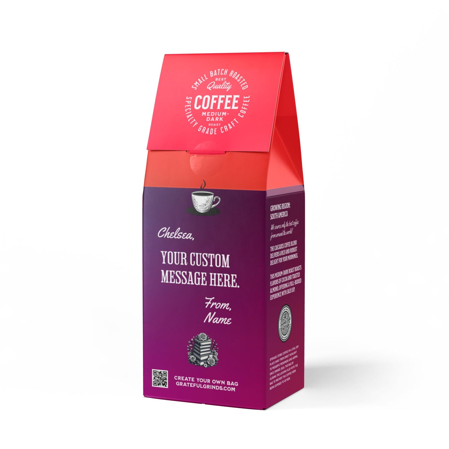 Personalized Cascades Coffee Blend For The Reader (Medium-Dark Roast)