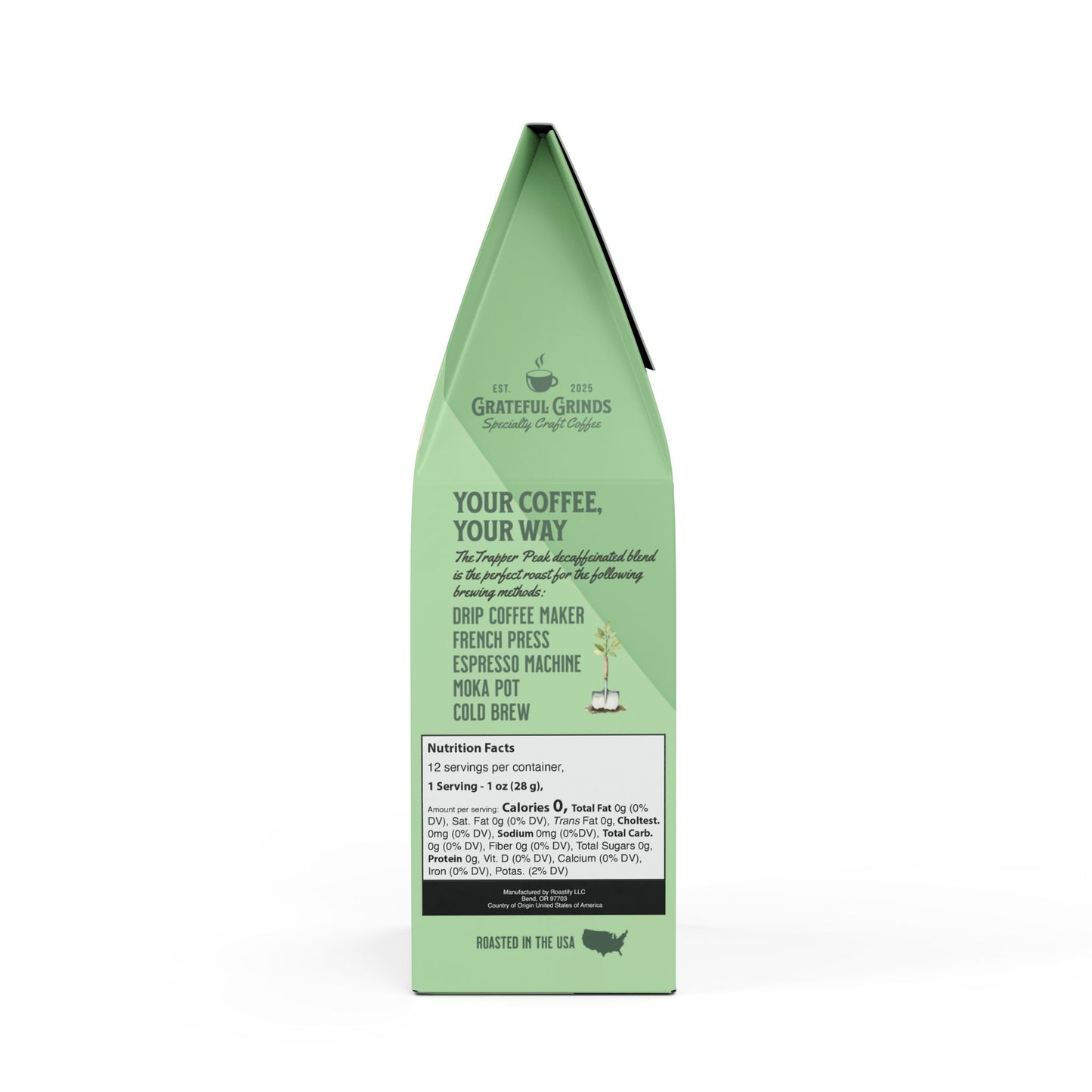 Trapper Peak Decaf Coffee Blend For The Gardener (Medium Roast)