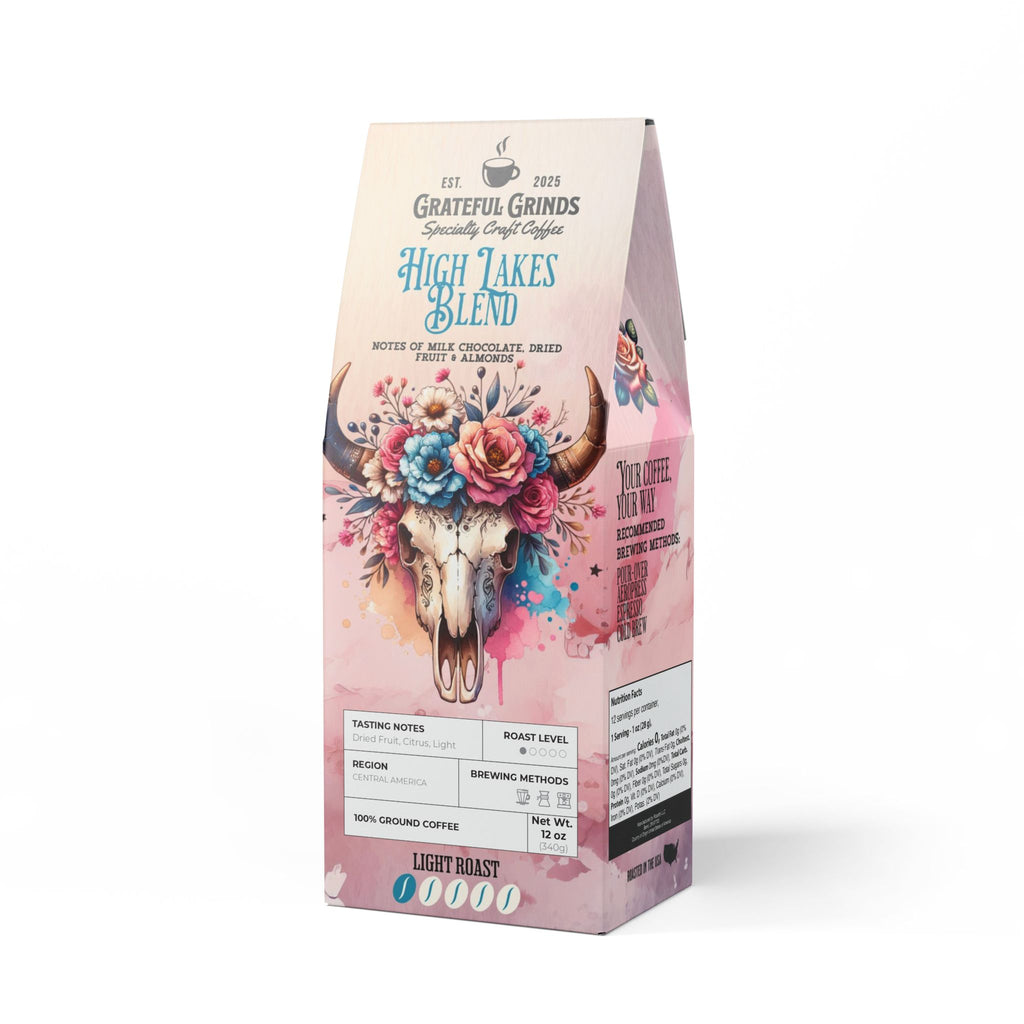 Signature High Lakes Coffee Blend  - Bull Skull Design (Light Roast)