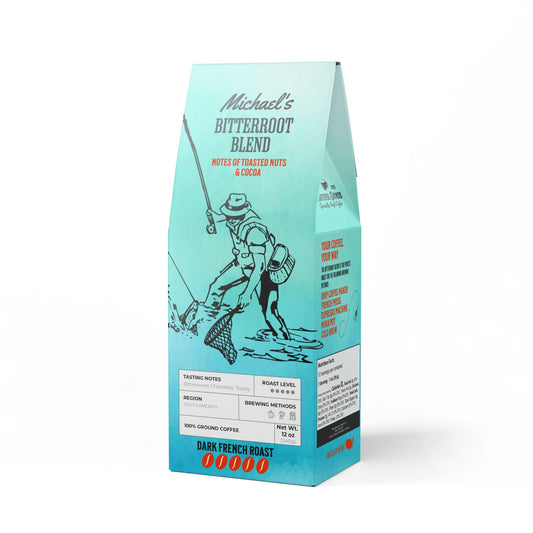Personalized Bitterroot Coffee Blend For The Fisherman (Dark French Roast)