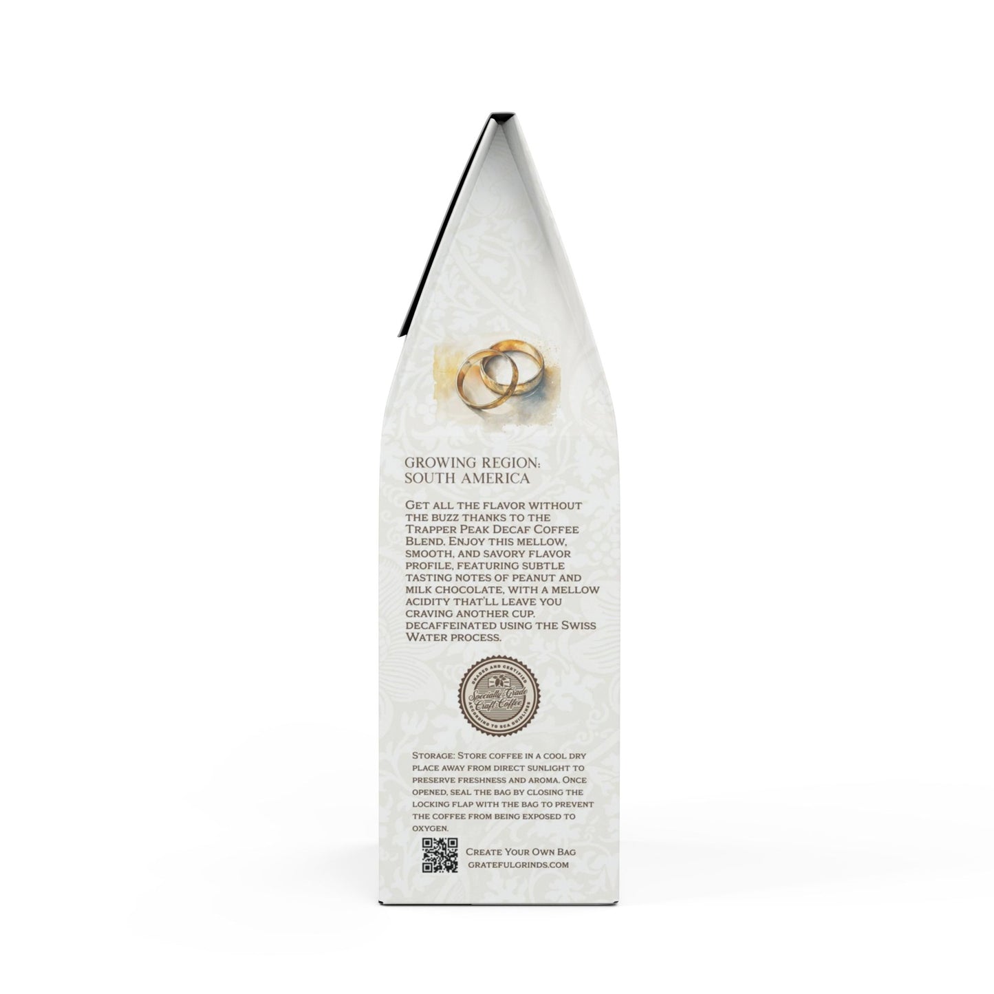 Wedding Favor Cowboy Boots Trapper Peak Decaf Blend (Medium Roast)