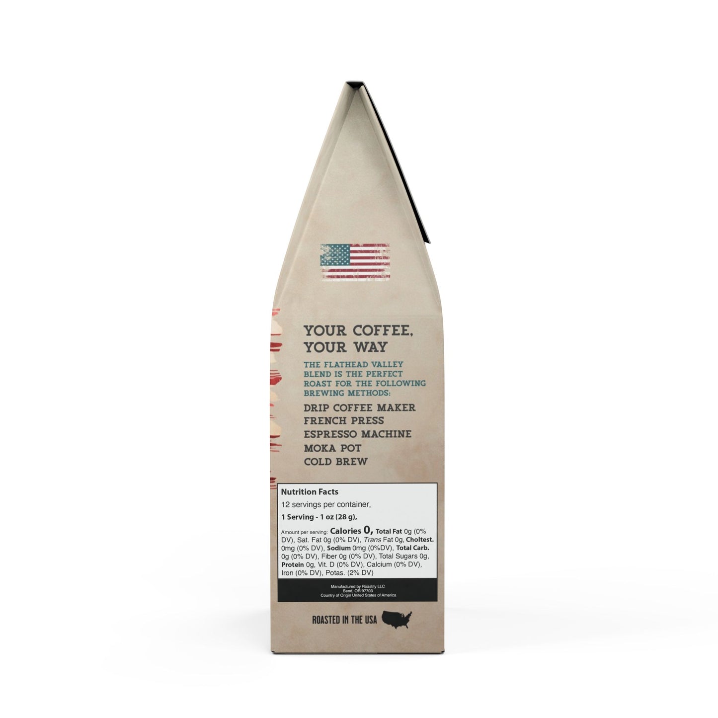 Flathead Valley Coffee Blend Patriotic Design (Medium-Dark Roast)