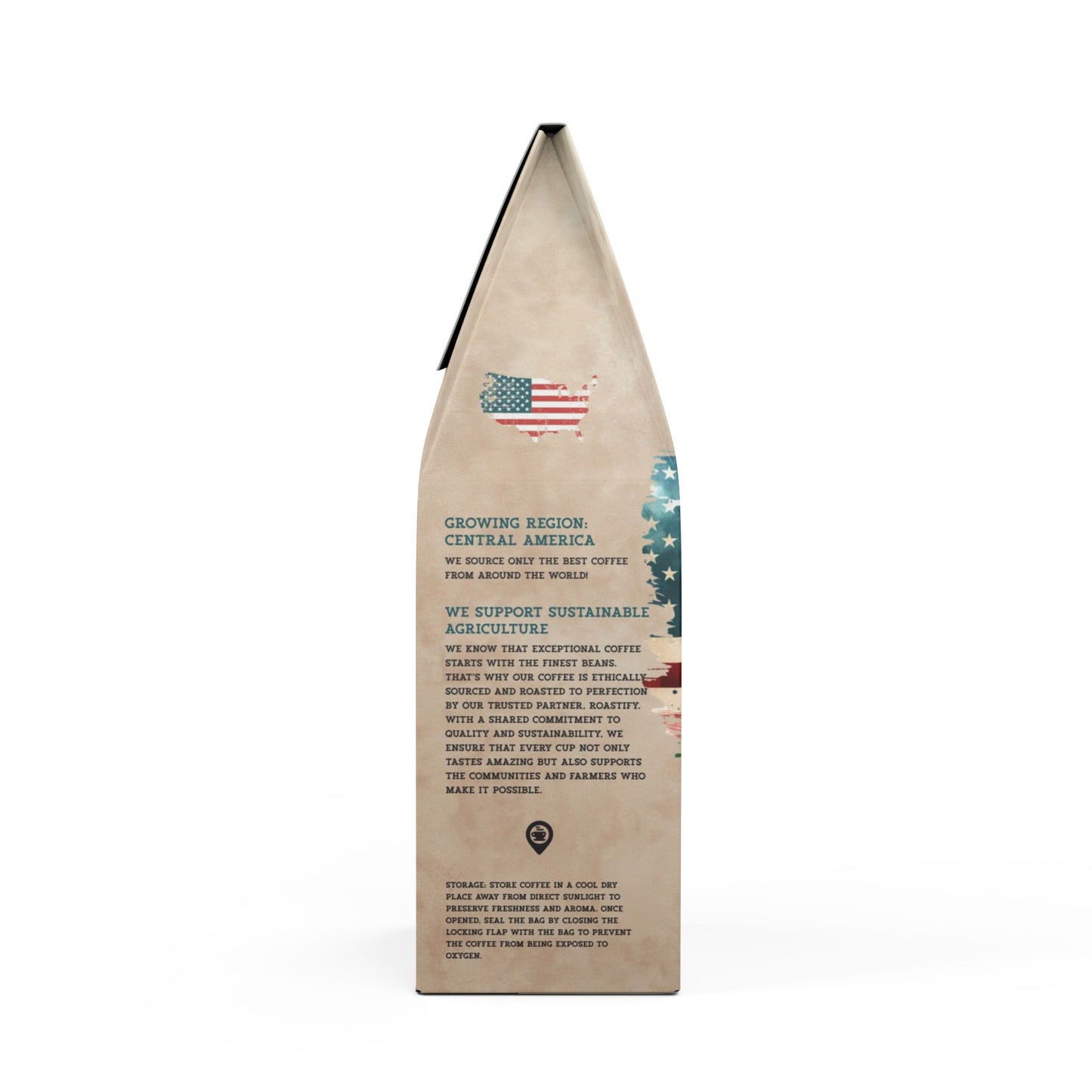 Flathead Valley Coffee Blend Patriotic Design (Medium-Dark Roast)