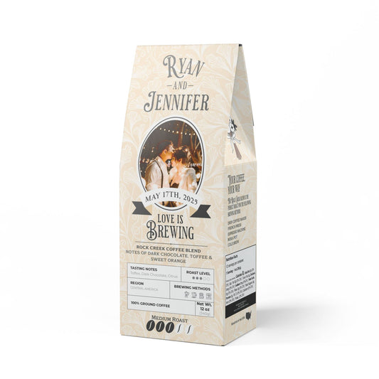Custom Photo Wedding Favor Rock Creek Blend (Medium Roast)