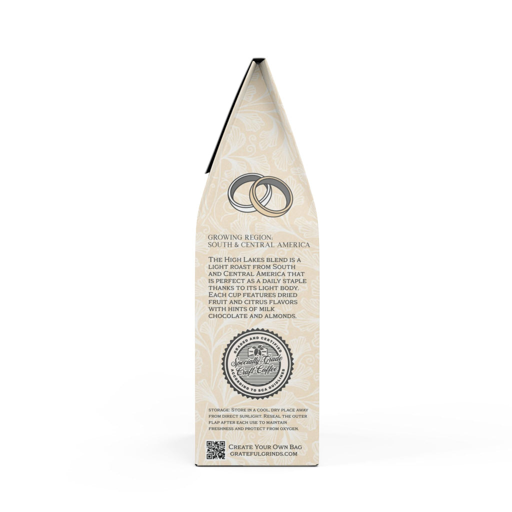 Custom Photo Wedding Favor - High Lakes Coffee Blend (Light Roast)
