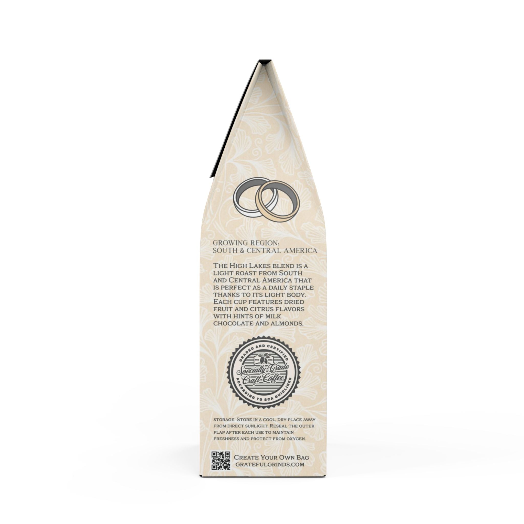 Custom Photo Wedding Favor - High Lakes Coffee Blend (Light Roast)