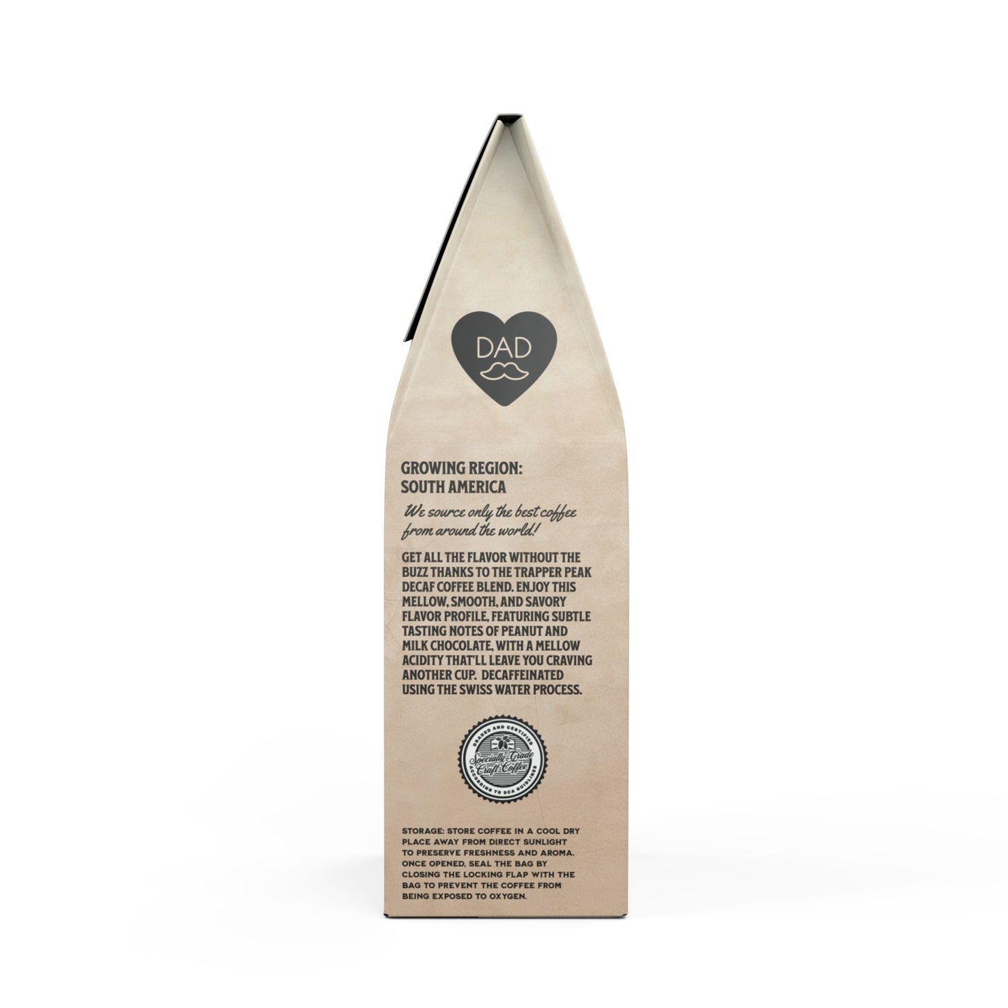 Custom Photo Father's Day Trapper Peak Decaf Coffee Blend (Medium Roast)