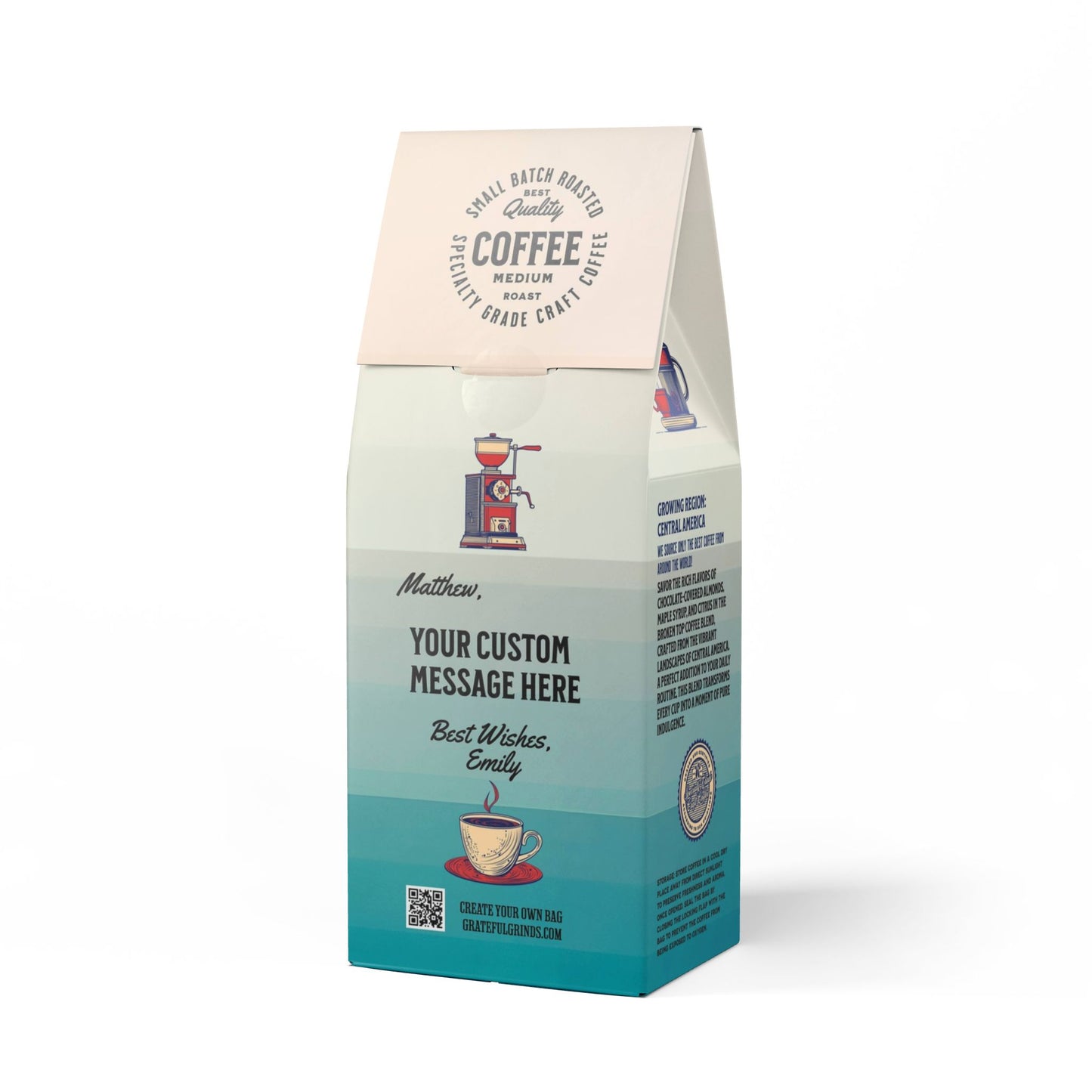 Personalized Broken Top Coffee Blend For The Coffee Enthusiast  (Medium Roast)