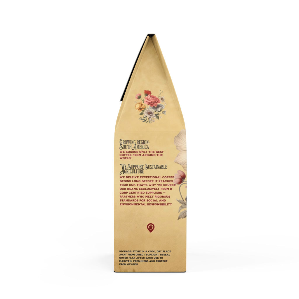 Signature Bitterroot Coffee Blend Wildflower Design (Dark French Roast)