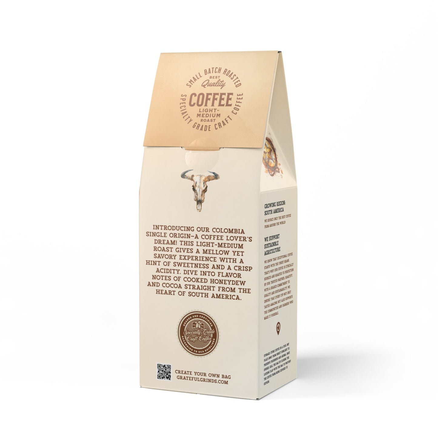 Signature Colombia Single Origin Coffee Cowboy Design (Light-Medium Roast)