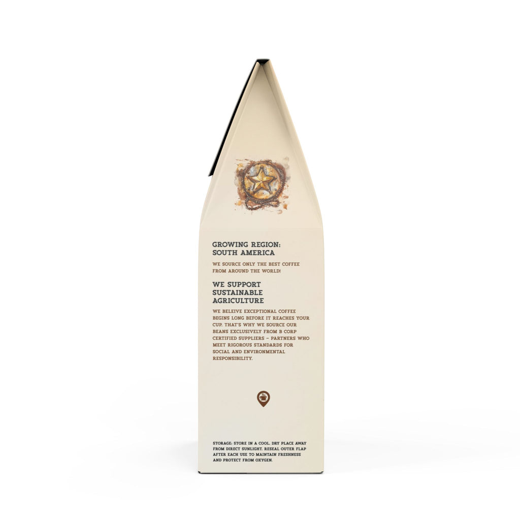 Signature Bitterroot Coffee Blend Cowboy Design (Dark French Roast)