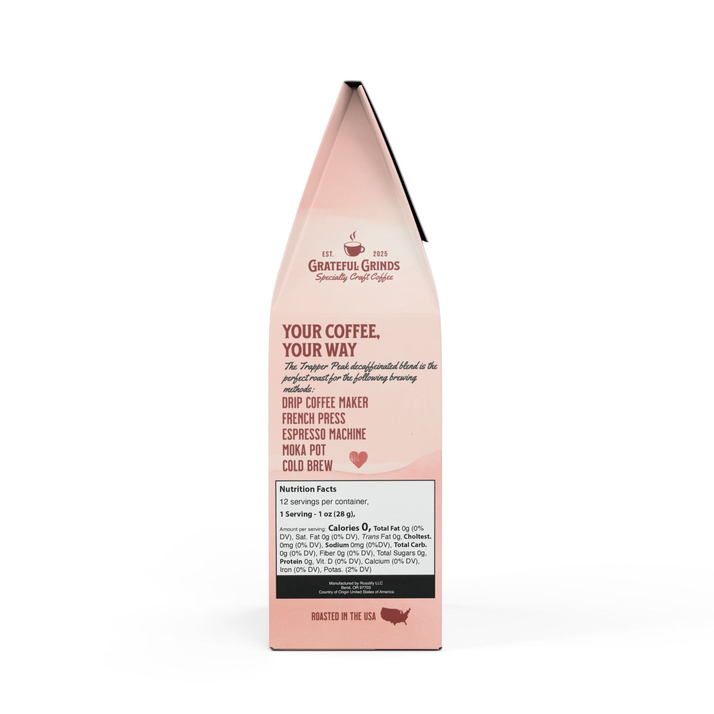 Custom Photo Mother's Day Trapper Peak Decaf Blend (Medium Roast)