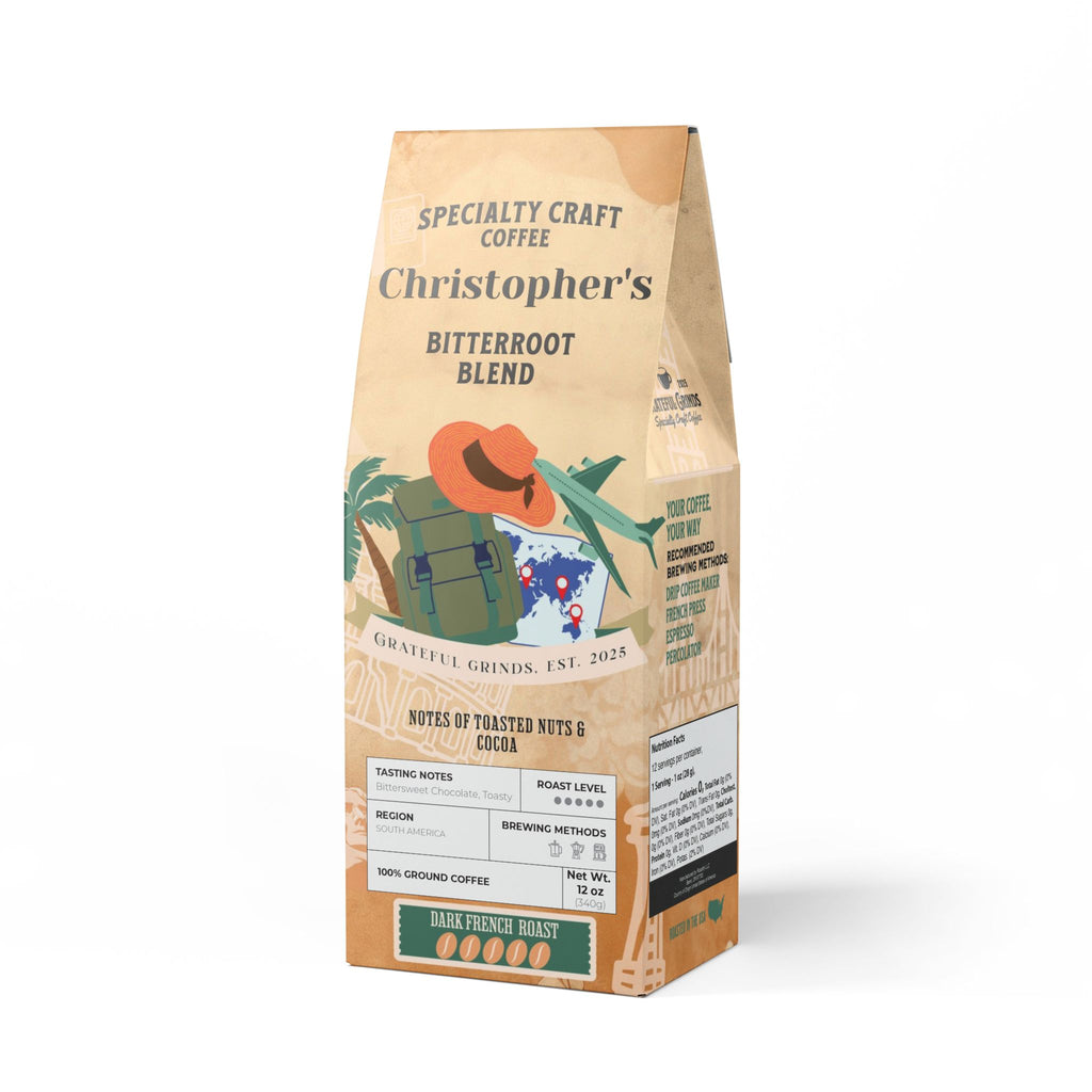 Bitterroot Blend For The World Traveler(Dark French Roast)
