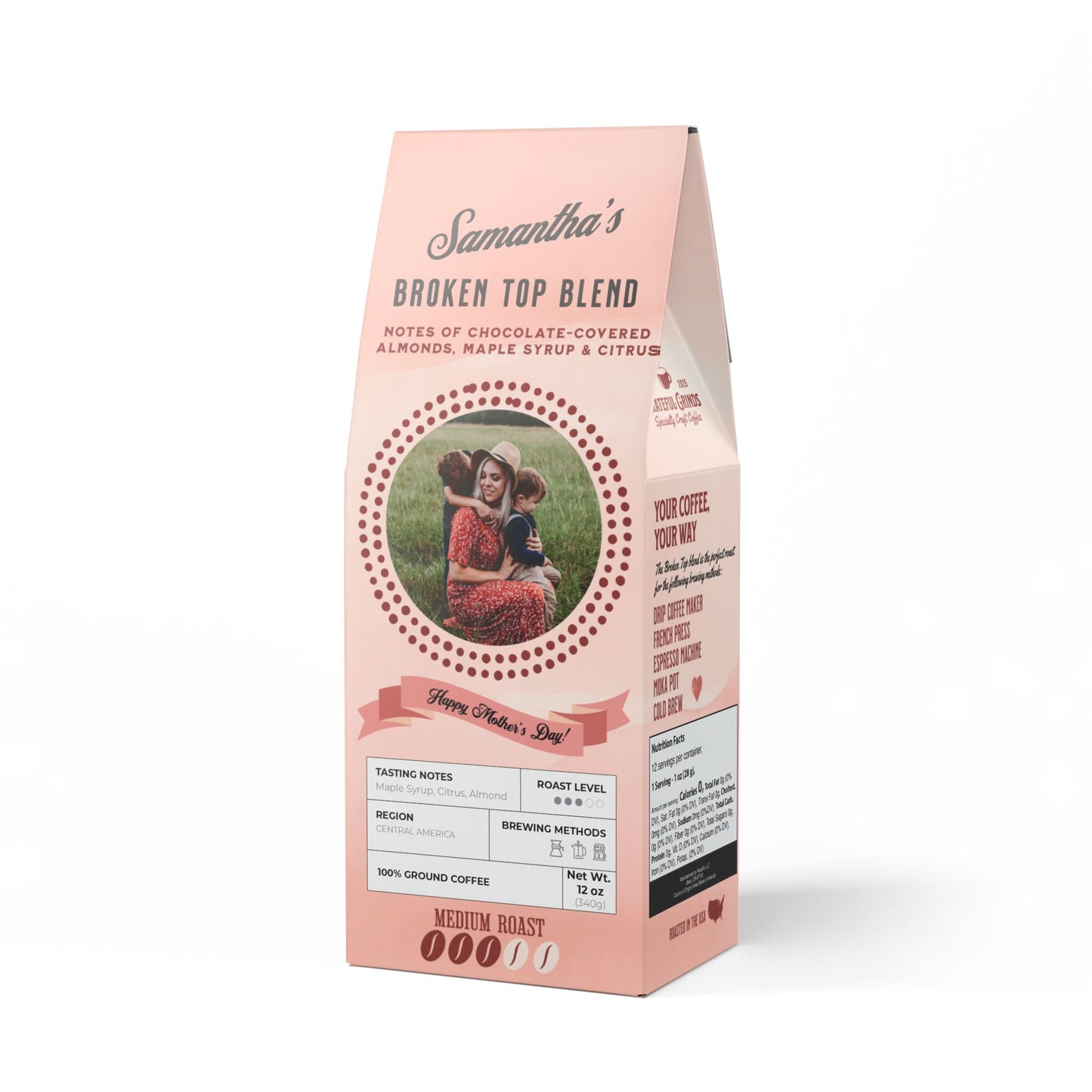 Custom Photo Mother's Day Broken Top Coffee Blend (Medium Roast)