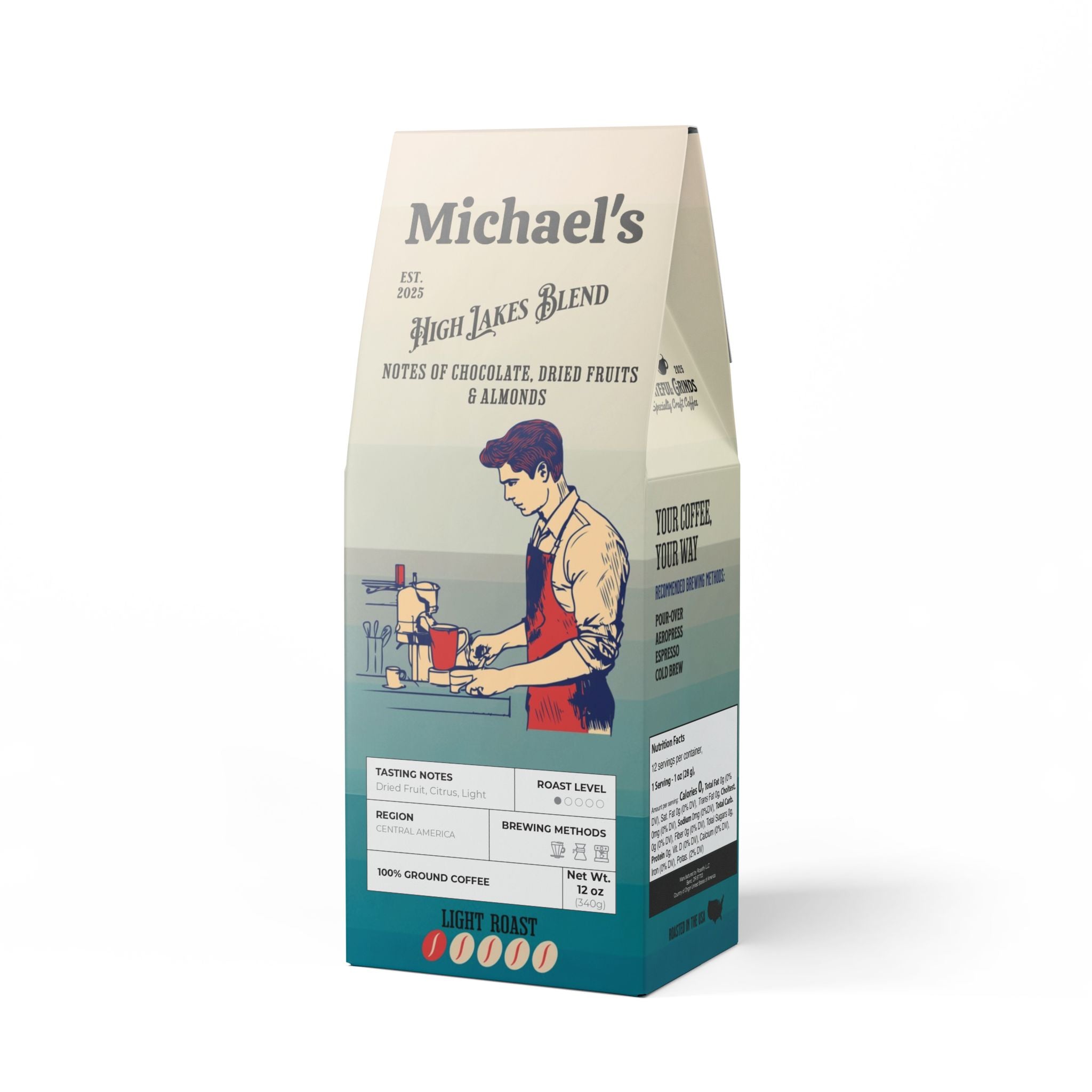 High Lakes Coffee Blend For The Coffee Enthusiast (Light Roast)
