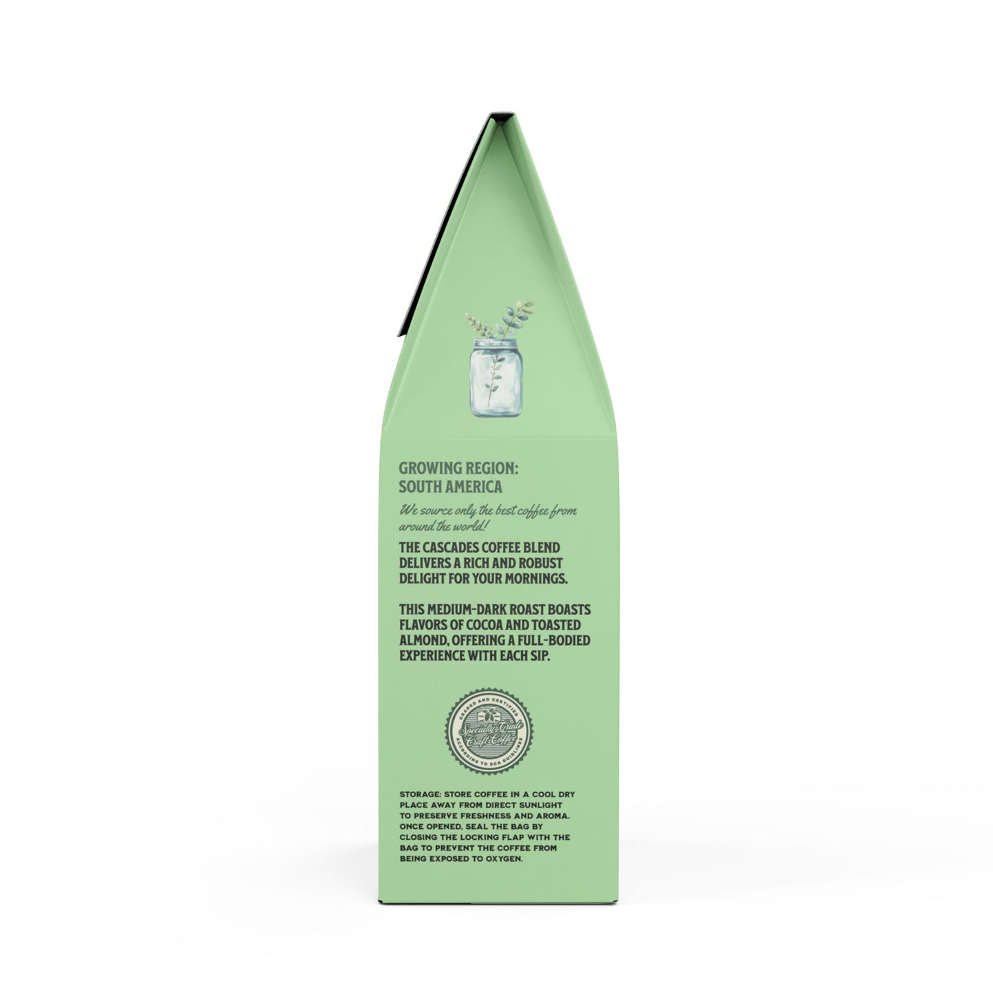 Personalized Cascades Coffee Blend For The Gardener (Medium-Dark Roast)