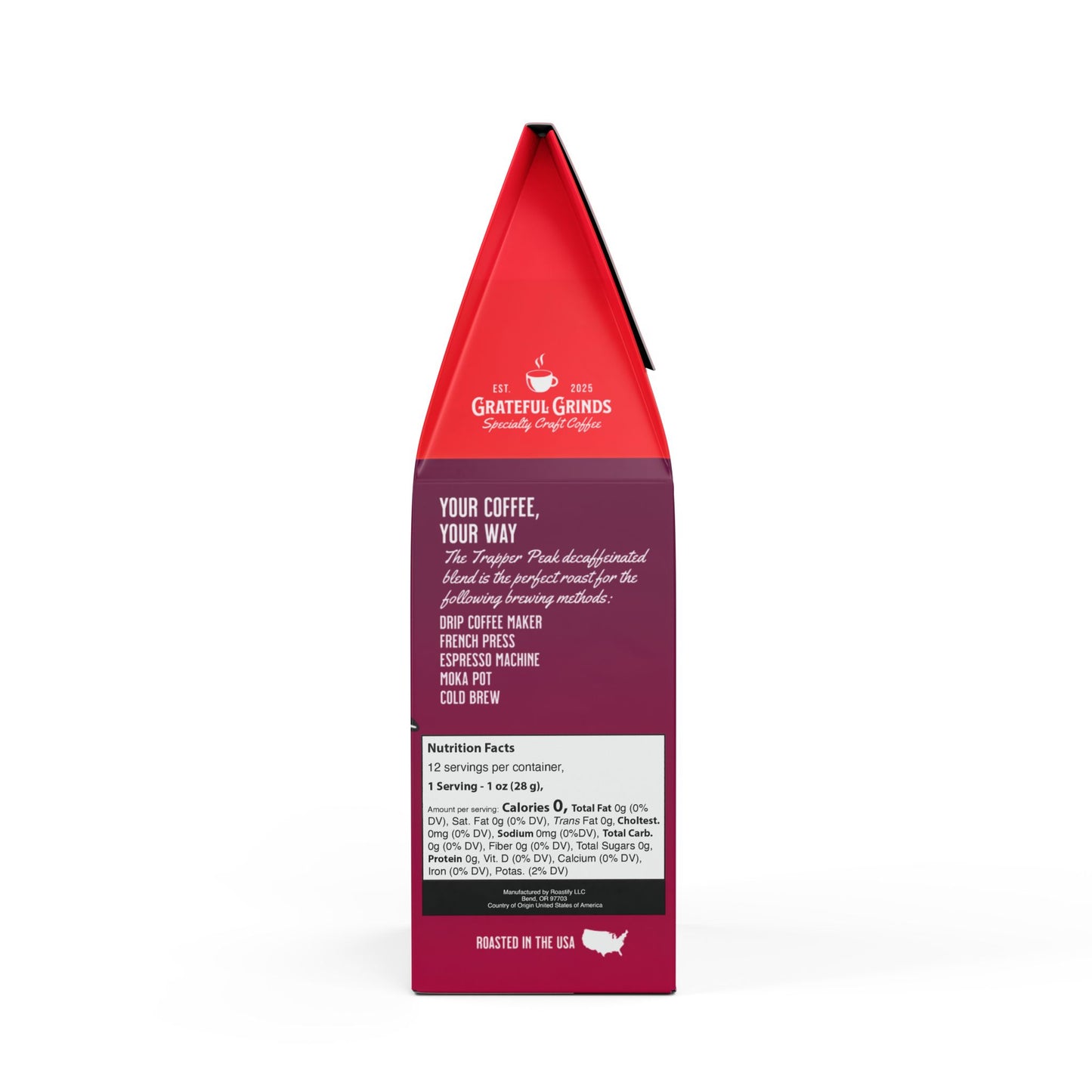 Trapper Peak Decaf Coffee Blend For The Reader (Medium Roast)