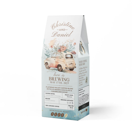 Flathead Valley Coffee Blend Wedding Favor (Medium-Dark Roast)
