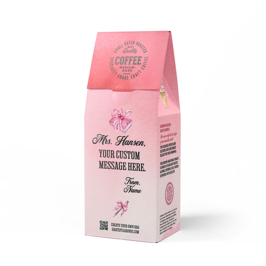Personalized Cascades Coffee Blend For The Teacher (Medium-Dark Roast)