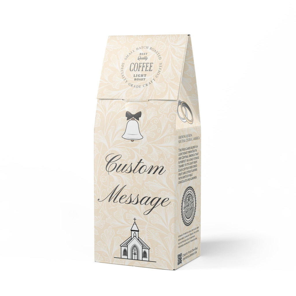 Custom Photo Wedding Favor - High Lakes Coffee Blend (Light Roast)