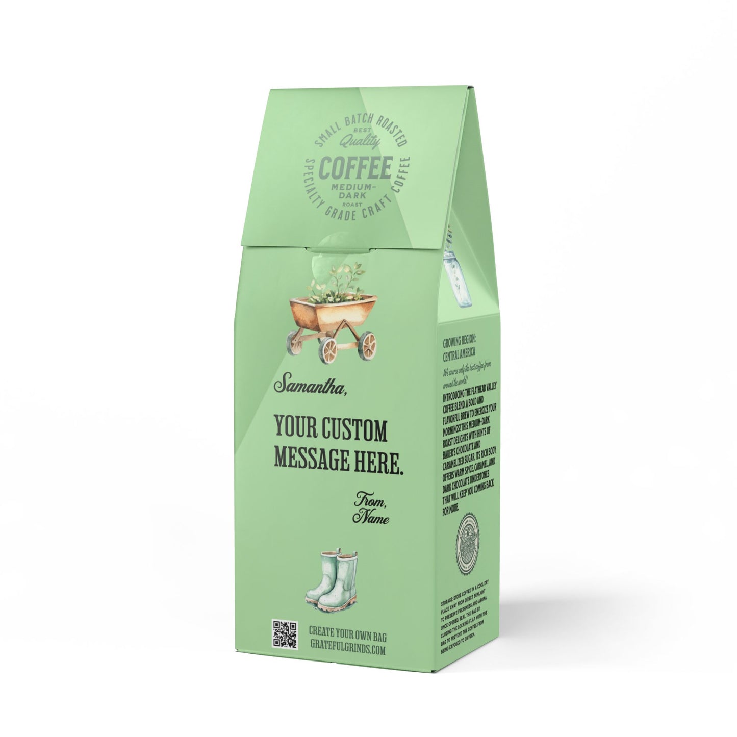 Personalized Flathead Valley For The Gardener (Medium-Dark Roast)